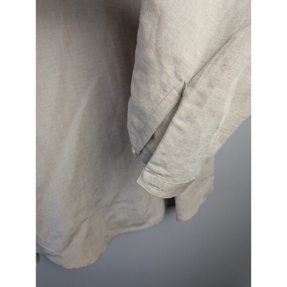 CUBAVERA Shirt Mens L Linen Blend Pullover Guayabera Long Sleeve - Picture 12 of 14